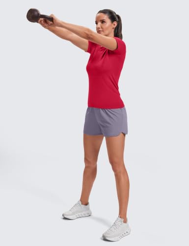 Image of MathCat Seamless Short Sleeve Workout Tops for Women
