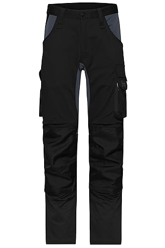 James & Nicholson Workwear Stretch-Arbeitshose Slim Line - Schmal...