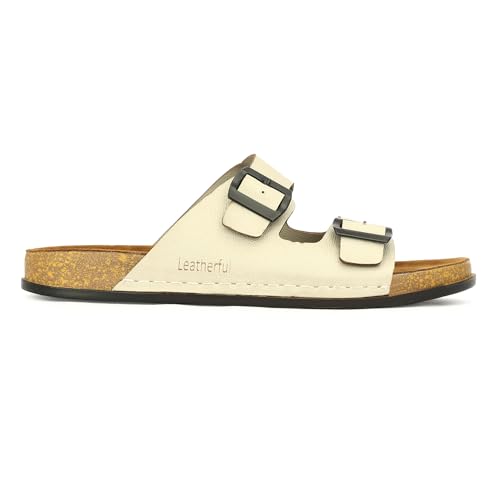 Image of Leatherful Men's premium leather slipper | Genuine Leather upper | Suede Leather Insole | PU sole | Stylish flip flop for men |