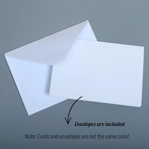 Image of 200 Pack Paper Photo Frame Cards 4x6 Inch White with 200 Self Seal Envelopes, Bulk Photo Insert Notecards, DIY Blank Cardboard Picture Frames for Halloween Thanksgiving Christmas New Year Graduation Wedding Birthday Classroom Art Craft Decor