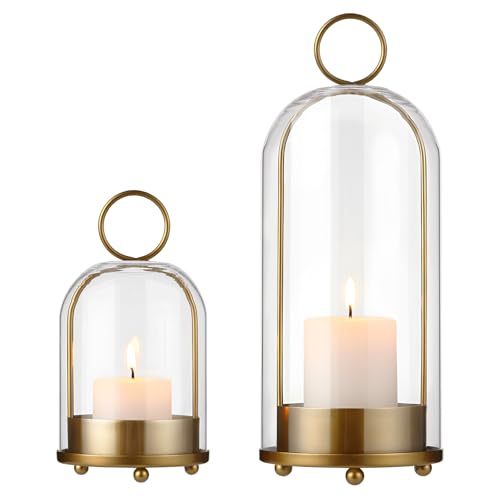 5"&4" Wide Candle Holders for Pillar Candle Hanging Lanterns Deco...