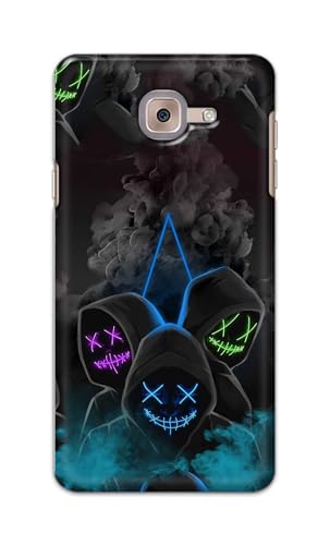Image of Plastic Printfidaa Printed Hard Back Cover Case For Samsung Galaxy J7 Max Back Cover (Mask Man) -112, Multicolor