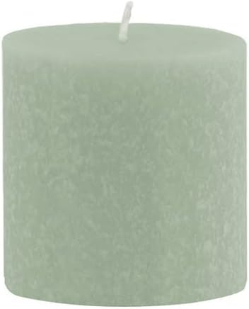 Root Candles Timberline - Vela de pilar sin perfume, hecha a mano, 3 x 3 pulgadas, color verde salvia
