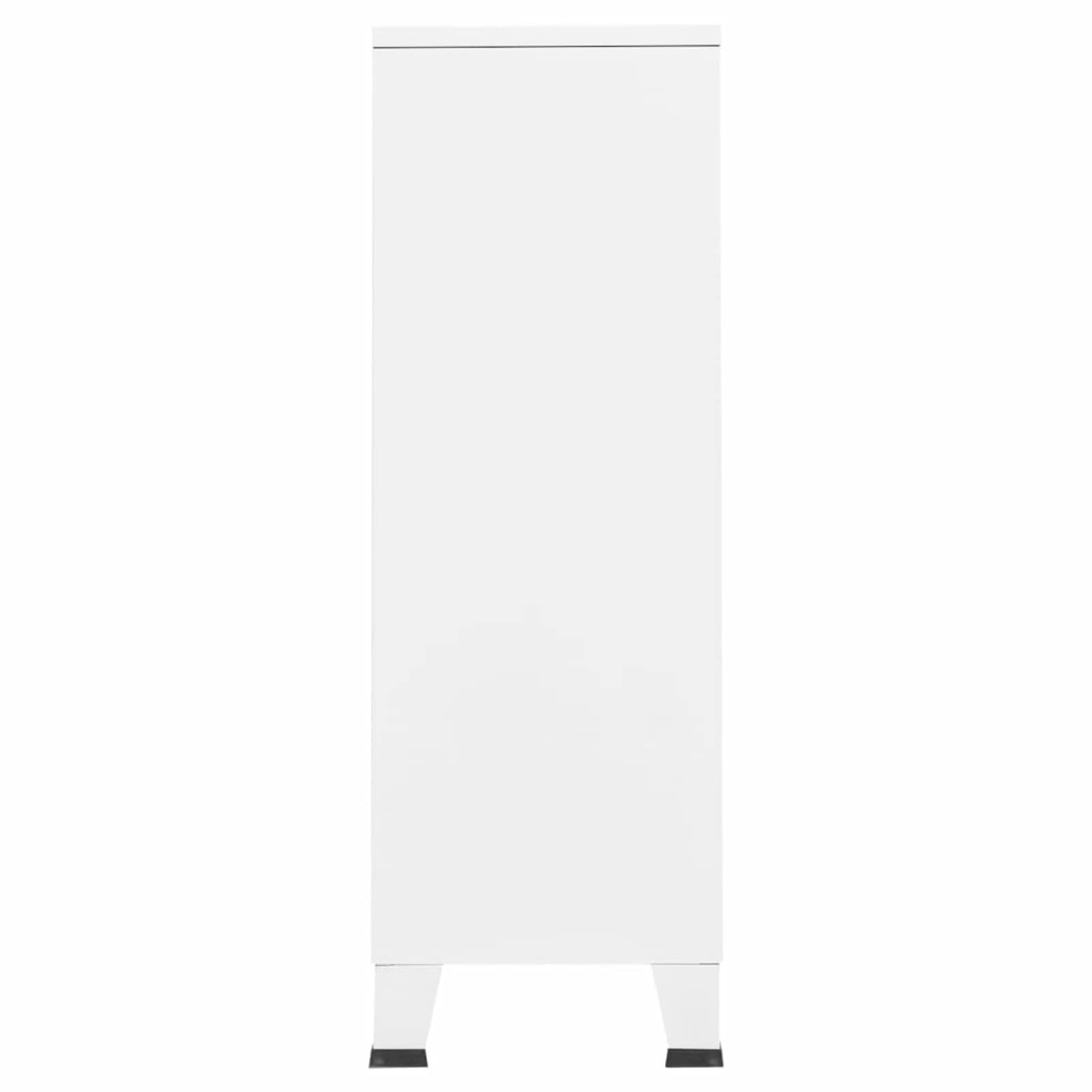 Armadio Industriale Bianco 67x35x107 cm in Acciaio,Mobili,Armadietti e portaoggetti,Armadi(SPU:339611)