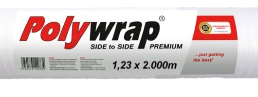 Rundballennetz 123 cm x 2000 m Polywrap Premium Ballennetz für Rundballenpressen Netzbindung für Heu Stroh Silage Landwirtschaft reißfest UV-stabil