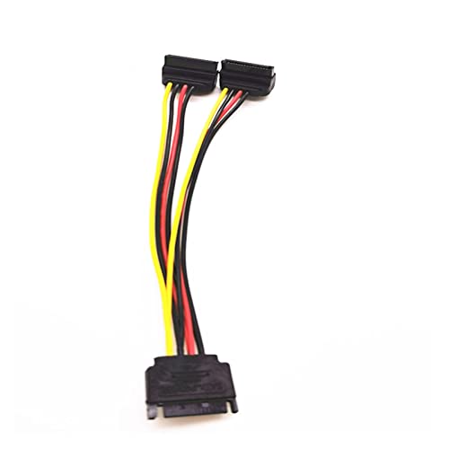 Cable Divisor de Energía SATA 15Pin de 1 a 2 para Disco Duro miniatura 2