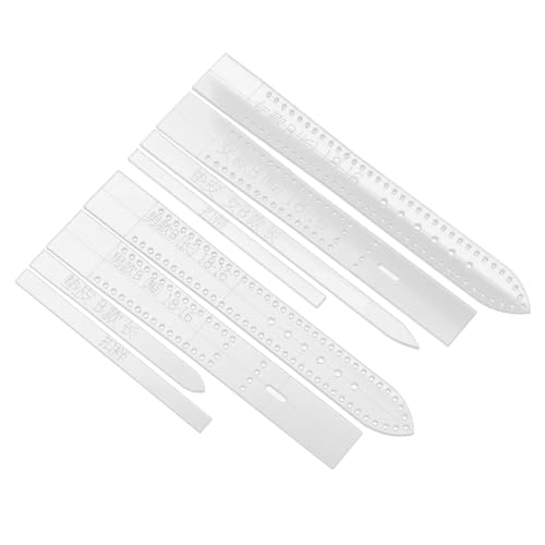 Veemoon Acrylic Watchband Templates 8 Pieces Stencils for Craft Watchband Making