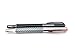 Carbon Fiber Metal Roller Pen - Bold Black/Black for the King and Beautiful White/Rose Gold Queen Pen Set. Perfect gift for couple, professional, men and women. Shoptotum
