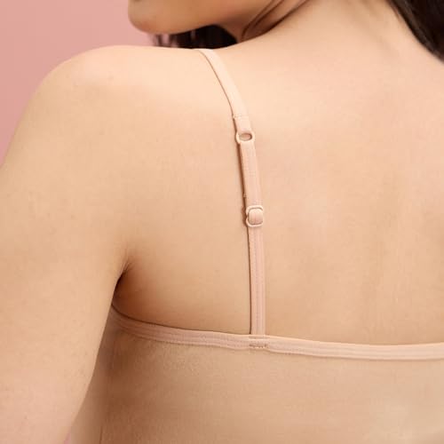 Image of NYKD by Nykaa Women's Camisole - NYC007 | Slip-on, Regular Fit Comfort, Knit Cotton, Solid Elegance