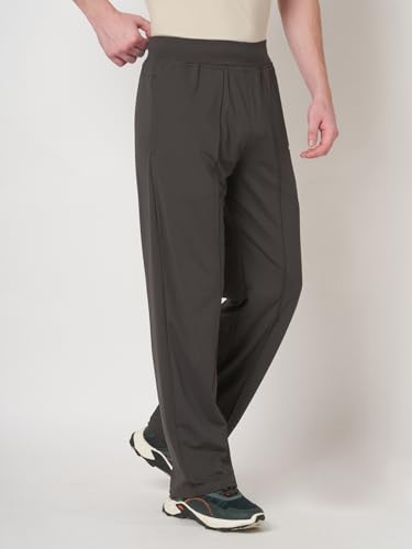 Image of MARK LEUTE Men's Straight Fit Rapid Dry Front Pleated Stretchable Lycra Trackpant