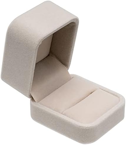 POKOFO Classic Velvet Engagement Ring Box Earring Jewelry Case Gift Box