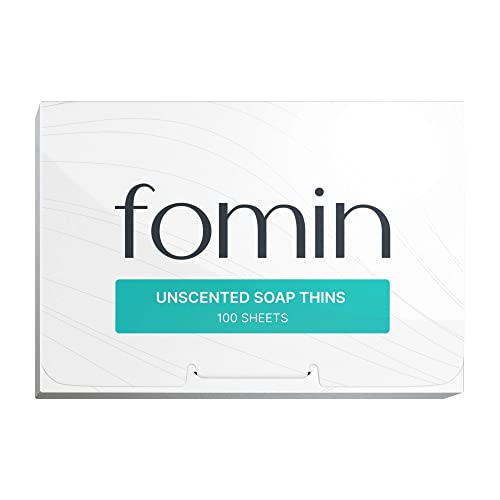 Image of FOMIN Paper Soap Sheets for Hand Washing - 100 Unscented Travel Soap Sheets