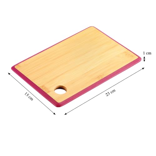 KESPER | Schneidbrett, Material: Bambus, Maße: 23 x 15 x 1 cm, Farbe: Braun, Beere | 58264