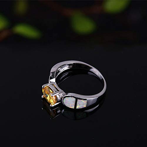 C·QUAN CHI Anello Opale da Donna Anello Placcato