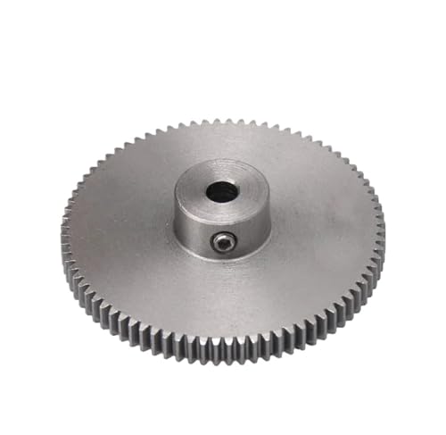 Bevel Gear Pinion Hardware Mechanical 41x10x4MM Black 80 Teeth Motor Metal Steel Gear Wheel 0.5 Modulus Top Screws