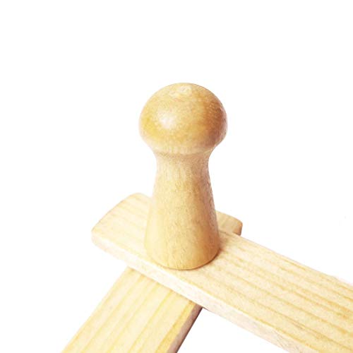 Amapon Accordion Style Expandable Wall Wooden Coat Rack 13 Hooks (Pegs) Hang Hats Jackets Coffee Mug Purses Necklaces Towels Cap Leash Scarves Data Line Kitchenware #TOP3