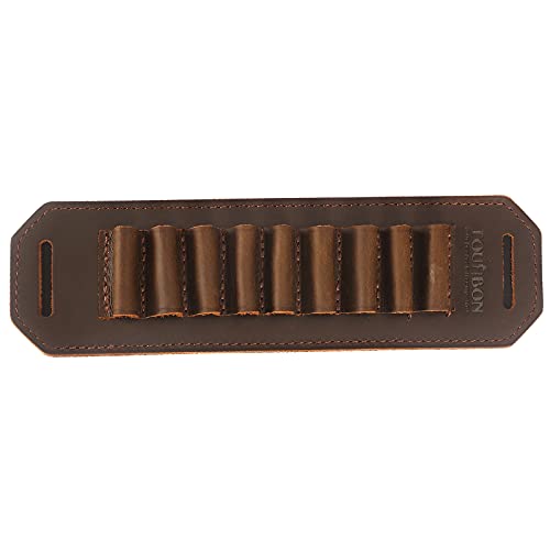 Tourbon Leather Rifle Shell Holder 30-06,270,65X55 Ammo Carrier Gun Sling Pad #TOP18