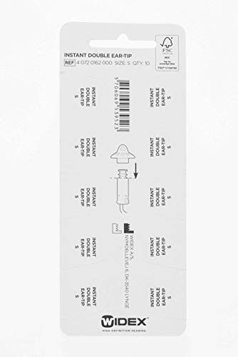 Widex Instant Double Ear Tip, Size Small QTY:10 Dome Piece