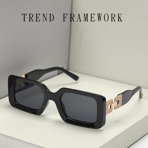 Retro Female Male Top Sunglasses Women Trend Pink Diamond Connecting Frame Legs Sun Glasses Men2