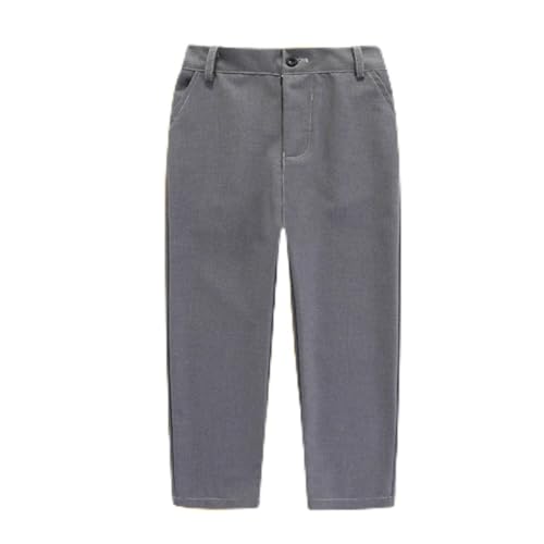 Boys Dress Casual Pants School Uniform Trousers Fashion Straight Wide Leg Cargo Pant School Formal Party Suit Trouser