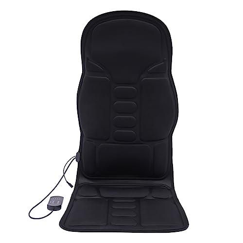 Rückenmassagegerät mit Wärme, Massagekissen durch Vibration mit 8 Knoten und Massagemodi, lindert Müdigkeit, für Neigungsstuhl, Bürostuhl Rückenmassagegerät mit Wärme, Massagekissen durch Vibration mit 8 Knoten und Massagemodi, lindert Müdigkeit, für Neigungsstuhl, Bürostuhl