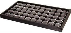 50 Jar Body Jewelry Display Tray Black Tongue Navel Lip by Monster Point