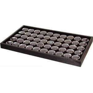 50-Jar Body Jewelry Display Tray - Black