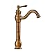 Miscelatore bagno/Maniglia singola miscelatore Rubinetto ottone monoforo Senza piastra di coperta Miscelatore Lavabo Senza piombo faucet con il tubo flessibile -d'oro-6.2x16x32cm