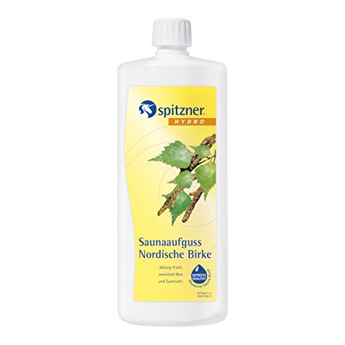 Preisvergleich Produktbild spitzner Gesundheits-Saunaaufguss Nordische Birke 1000 ml Gesundheitsaufguss mit aromatisch-frischem Saunaduft aus Birkenöl natürlichen Ursprungs, durchblutungsfördernd