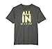 Poker Texas Holdem All in - Pokerspieler T-Shirt
