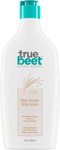 Image of Rice Water Shampoo with Wheat Protein & Vitamin E For Damage Repair, Split End Repair and Fiber Restoration| 300ML