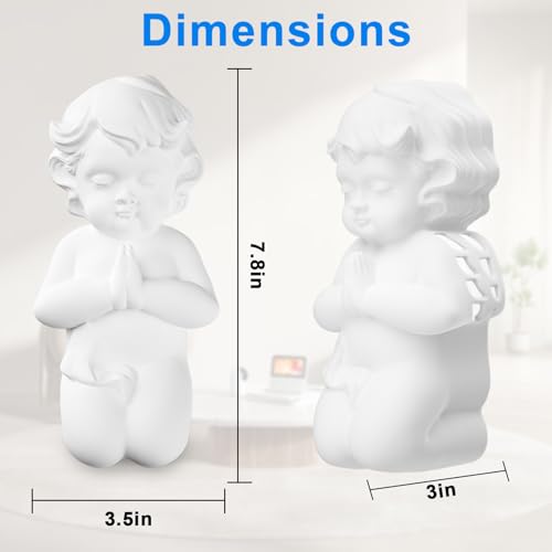 Image of 3D Printed Angel Fairy Lights - Battery & Plug-in White LED Night Lights for Bedroom & Living Room3D Printed Angel Fairy Lights - Battery & Plug-in White LED Night Lights for Bedroom & Living Room