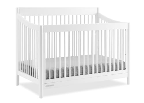 Image of Delta Children Brooks 6-in-1 Convertible Crib - Greenguard Gold Certified, Bianca White