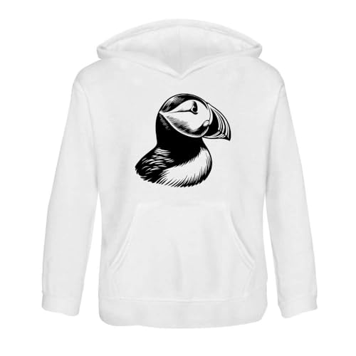 Azeeda 'Portrait Of A Puffin Bird' Children's Hoodie/Hooded Sweater (KO047580)