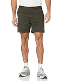 Amazon Essentials Men's Slim-Fit 7' Short, Olive, 34
