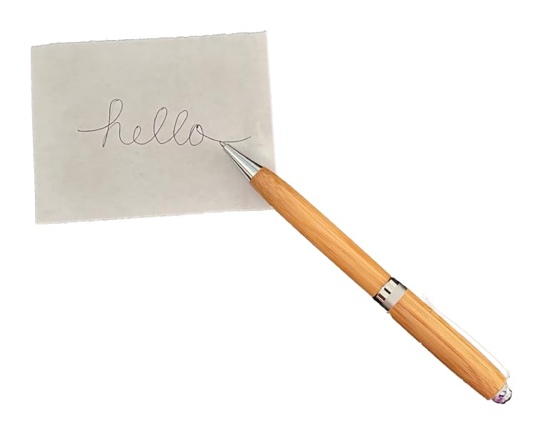 Natural Wood Twist Action Ballpoint Pen — view 2