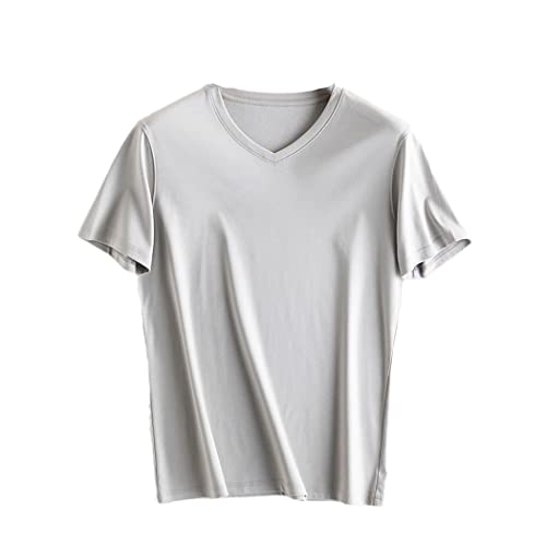 T-shirt d'été chic homme en coton et soie pour les terrasses
