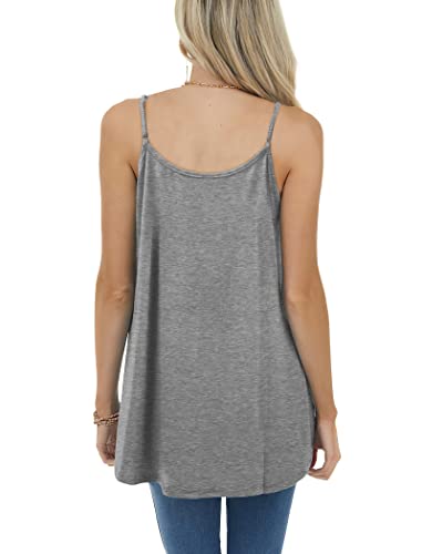 Geifa Tank Tops For Women Pleated Flowy Tanks Soft Maternity Cami Clothes M #TOP4