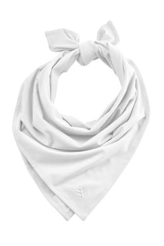 Coolibar UPF 50+ Men's Women's Sanibel Everyday Beach Bandana - Sun Protective (One Size- White)