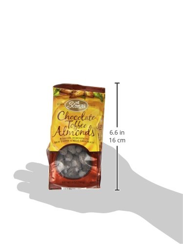 Sconza Chocolate Toffee Almonds, 5.0-Ounce #TOP2