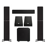 Definitive Technology Dymension 5.1 Channel Surround Sound System - Bundle with (2) DM40 Towers, (1) DM20 Center Channel, (2) DM95 Rear Speakers, and (1) DN8 Subwoofer