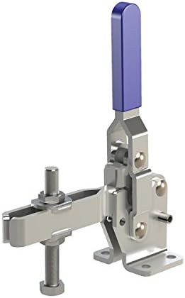 Clamp-Rite 11471CR Vertical Handle Toggle Clamp, Flanged Based, U-Bar, 1000 lb Holding Capacity
