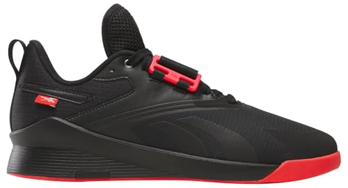 Reebok Sneaker da Uomo Lifter Pr III, Black Energy Red, 42 EU