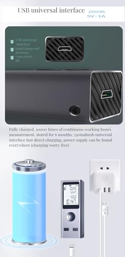 30M Mini Laser Measure Device – Smart Digital Laser Measurement Tool, Portable Handheld Range Finder, USB Rechargeable
