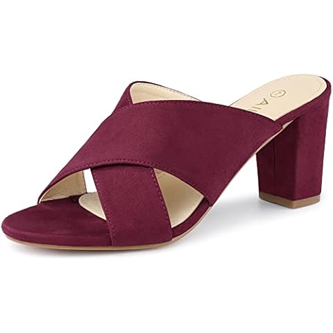 Allegra K Mules Sangle Entrecroisé Cover