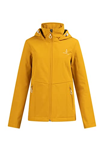 DreiMaster Maritim Damen Softshelljacke, Senf, M