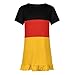 Vafogehu Girl Dress Flag of Germany Sleeveless Long Sleeve Casual Suspender Skirt