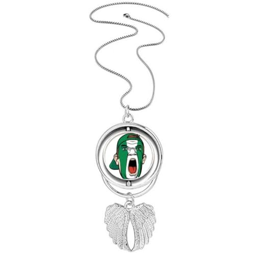 Pendentif drapeau du Nigeria ailes d'ange, la solution pour maquillage de fête