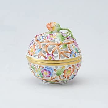 Amazon.co.jp: ヘレンド ファンタジー透かしボンボン入れ（イチゴ）7cm