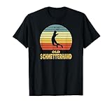 Badminton Old Schmetterhand Sport Lustiger Spruch T-Shirt